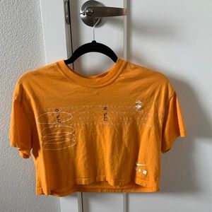 Orange Nike crop top